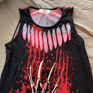 Nightmare on Elm Street tank. Size xlarge